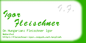 igor fleischner business card